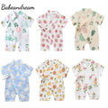 Baby summer romper in a floral print